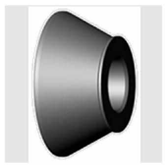 Keskityskartio Haweka 74 - 111,5 mm / 40 mm akseli