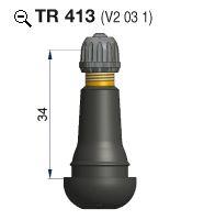 Venttiilin neula ja hattu TR413 kasaamatta 100kpl image 0