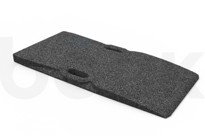 Kumiramppi 1000*480*50 mm / siirtokahvalla