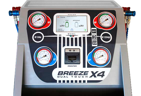 Ilmastoinnin huoltolaite Spin Breeze X4 Dual Touch - R134 & 1234yf