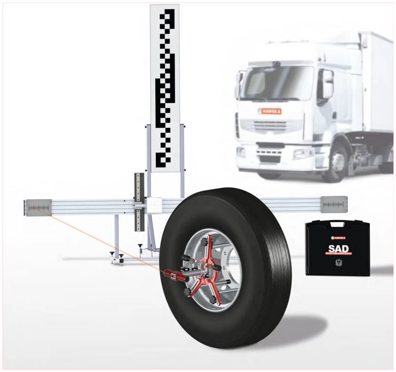 Raskaan kaluston tukitoimintojen mittaus- ja säätölaitteisto Haweka SAD500