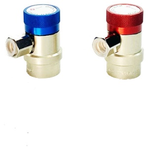 Pikaliitinpari ilmastoinnin huoltolaitteeseen Ok Clima 1234yf